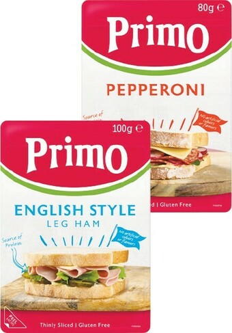 Woolworths Primo Sliced Meats 80-100g – From the Fridge offer