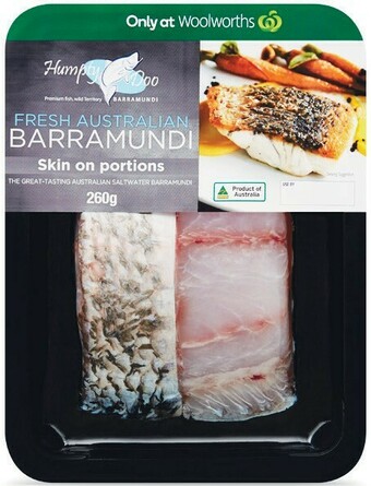 Woolworths Humpty Doo Barramundi Skin On 260g offer