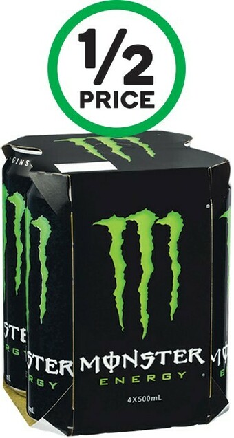 Woolworths Monster Energy Drink 4 x 500ml offer
