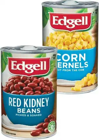 Woolworths Edgell Seedbeans, Beetroot or Corn 400-420g offer