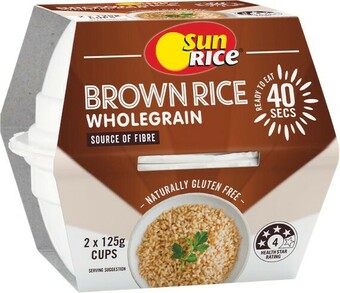 Woolworths SunRice Cups or Pouches 250g offer