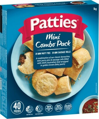 Woolworths Patties Party Pack 1.25 kg or Mini Combo Pack 1 kg offer
