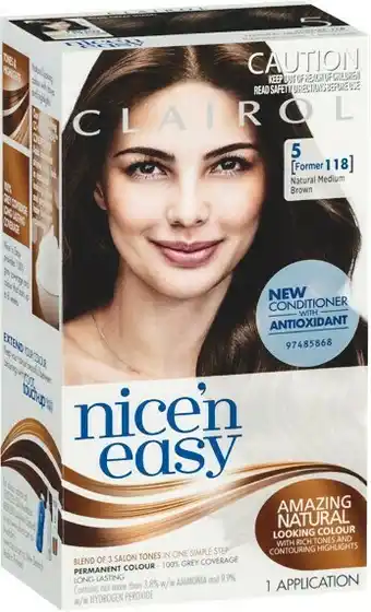Woolworths Clairol Nice’n Easy Hair Colour offer