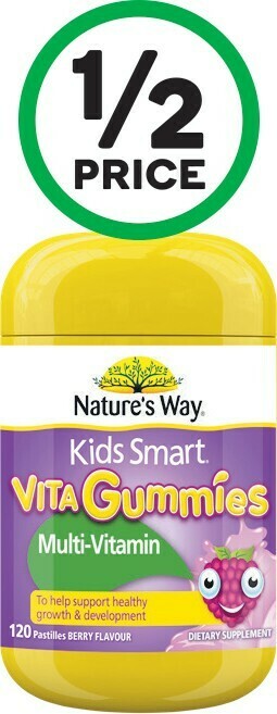 Woolworths Nature’s Way Kids Smart Vita Gummies Multi-Vitamin Pk 120~ offer