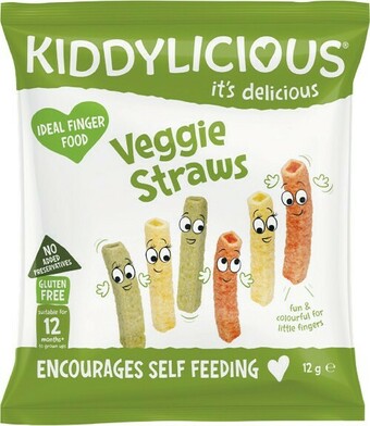 Woolworths Kiddylicious Straws 12g or Puffs 10g offer