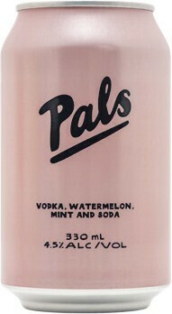 Woolworths Pals Vodka, Watermelon, Mint & Soda Cans 4x330ml offer
