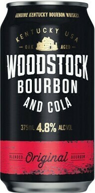 Woolworths Woodstock Bourbon & Cola 4.8% Cans 10x375ml offer