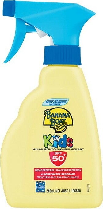 Woolworths Banana Boat Kids Sunscreen Spray SPF50+ 240ml^ offer