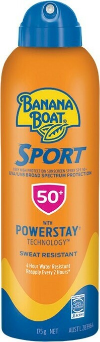 Woolworths Banana Boat SPF50+ Sunscreen Sport Spray 175g^ offer