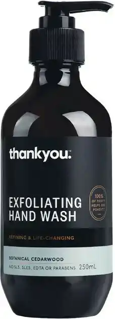 Woolworths Thankyou Botanical Cedarwood Exfoliating Hand Wash 250ml offer