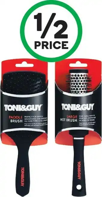 Woolworths Toni & Guy Paddle or Large Hot Radial Brush offer