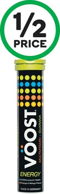 Woolworths Voost Effervescent Energy Tablets Pk 20* offer