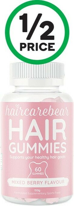 Woolworths Haircare Bear Hair Gummies Mixed Berry Pk 60* offer