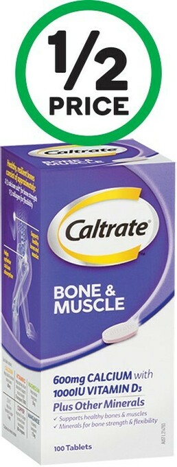 Woolworths Caltrate Bone & Muscle Health Tablets Pk 100* offer