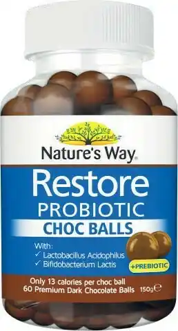 Coles Nature’s Way Restore Probiotic Chocolate Balls 60 Pack offer
