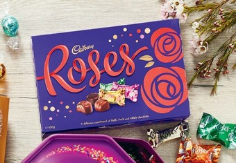 Coles Cadbury Roses Boxed Chocolate 450g offer