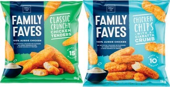 Coles Family Faves Chicken Tenders or Chips 1kg offer