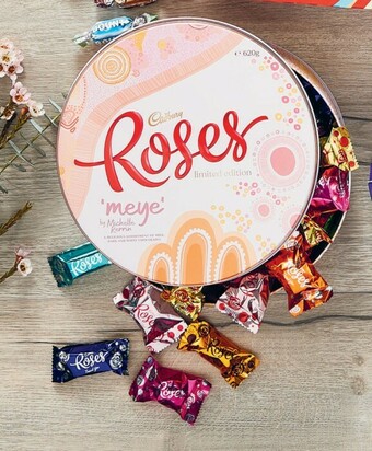 Coles Cadbury Roses Tin Chocolates 620g offer