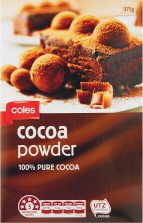 Coles Coles Cocoa Powder 375g offer