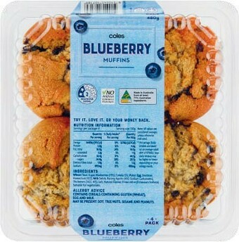 Coles Coles Muffins 4 Pack offer