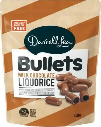 Coles Darrell Lea Bullets, Twists, Balls or Liquorice 160g-280g or Nestlé or Allen’s Chocolate Bites 110g-140g offer