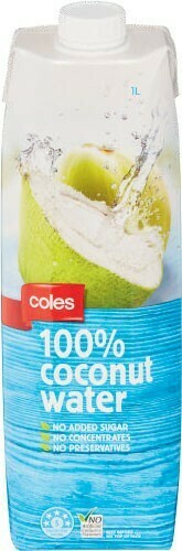 Coles Coles Coconut Water 1 Litre offer
