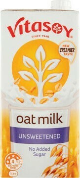 Coles Vitasoy Unsweetened Long Life Oat Milk 1 Litre offer