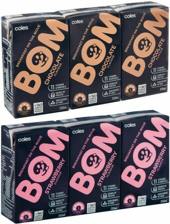 Coles BOM Liquid Breakfast 3x250mL