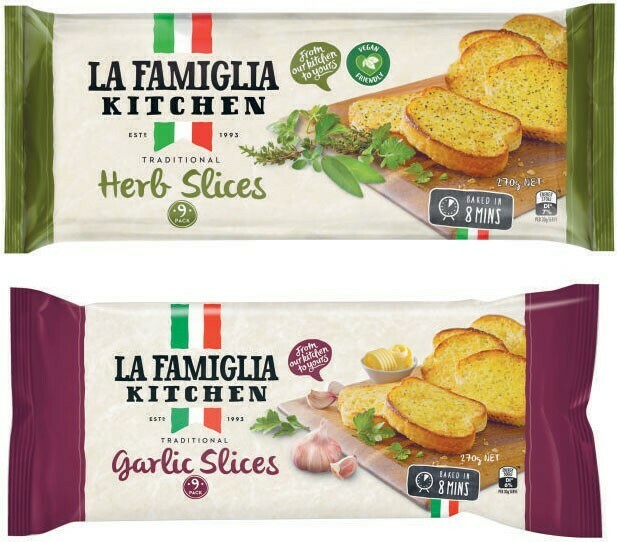 La Famiglia Bread Slices 270g offer at Coles