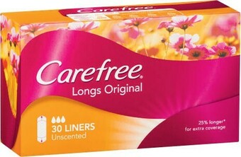 Coles Carefree Long Liners 30 Pack offer
