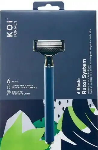 Coles Koi For Men 6 Blade Razor System Kit 1 Pack offer