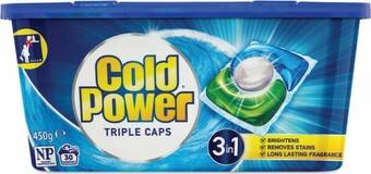 Coles Cold Power Laundry Capsules 30 Pack offer