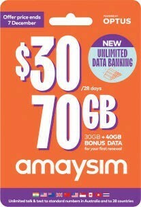 Coles amaysim $30 Starter Pack offer