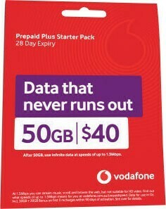 Coles Vodafone $40 Starter Pack offer