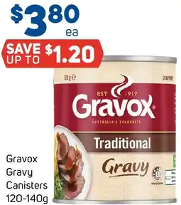 Foodland Gravox Gravy Canisters 120-140g offer