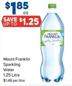 Foodland Mount Franklin Sparkling Water 1.25 Litre offer
