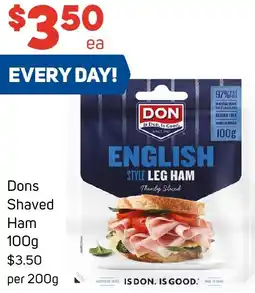 Foodland Dons Shaved Ham 100g offer