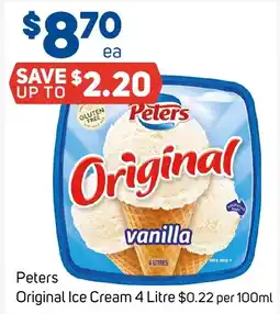 Foodland Peters Original Ice Cream 4 Litre offer
