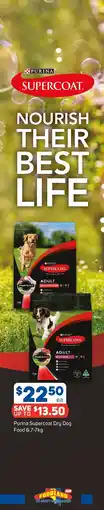 Foodland Purina Supercoat Dry Dog Food 6.7-7kg offer