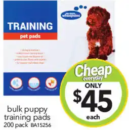Cheap as Chips bulk puppy training pads offer