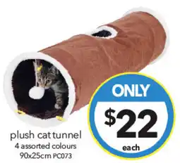 Cheap as Chips plush cat tunnel offer