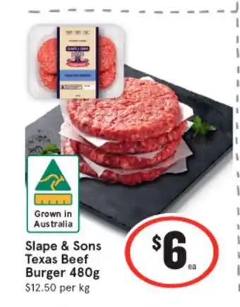 Slape & Sons Texas Beef Burger 480g