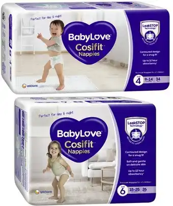 Coles BabyLove Cosifit Bulk Nappies 26 Pack-48 Pack offer