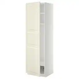 IKEA Metod High cabinet w shelves/wire basket, white/bodbyn off-white, 60x60x200 cm offer