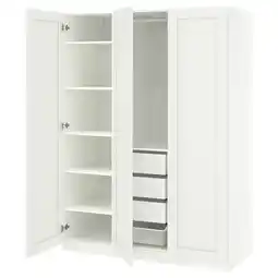 IKEA Pax / gullaberg Wardrobe combination, white/white, 150x60x201 cm offer