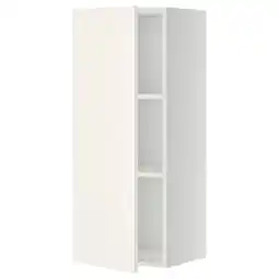 IKEA Metod Wall cabinet with shelves, white/veddinge white, 40x37x100 cm offer