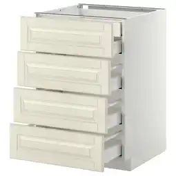 IKEA Metod / maximera Base cb 4 frnts/2 low/3 md drwrs, white/bodbyn off-white, 60x60x80 cm offer
