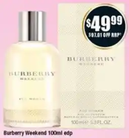 Chemist Warehouse Burberry Weekend 100ml offer
