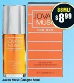 Chemist Warehouse Jovan Musk Cologne 88ml offer