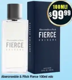 Chemist Warehouse Abercrombie & Fitch Fierce 100ml edc offer